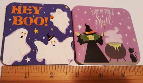 2 small Halloween Notebooks "Hey Boo" "Stop By For a Spell"