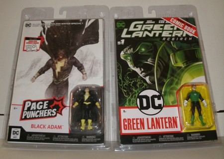  McFarlane Toys Black Adam + Green Lantern w/ Dc Comic Dc Page Punchers 3" Figure 