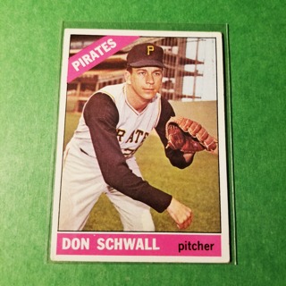 1966 - TOPPS BASEBALL CARD NO. 144 -  DON SCHWALL - PIRATES