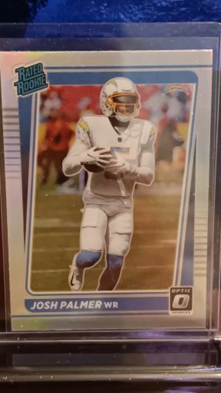 2021 DONRUSS OPTIC JOSH PALMER RATED ROOKIE SILVER # 229 SAN DIEGO CHARGERS