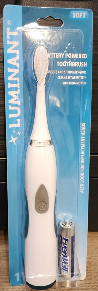 NEW - Luminant - Battery Powered Toothbrush - Soft