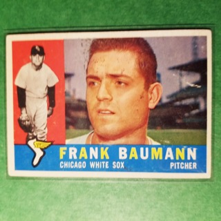 1960 - TOPPS BASEBALL CARD NO. 306 - FRANK BAUMANN - WHITE SOX