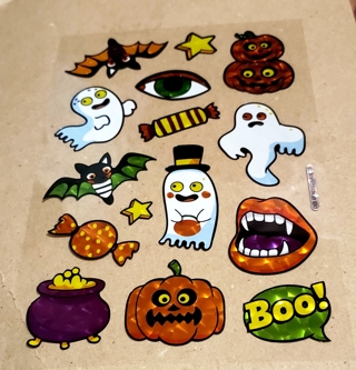 HALLOWEEN FOIL STICKERS STYLE 2