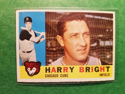 1960 - TOPPS EXMT - NRMT BASEBALL - CARD NO. 277 - HARRY BRIGHT - CUBS