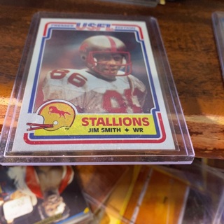 1984 topps usfl jim smith football card 