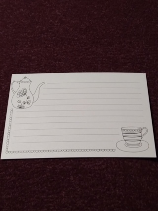 Kettle & Cup Lined Notecards