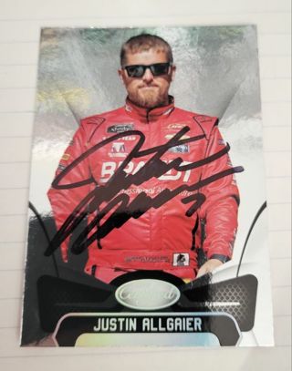 Nascar Justin Allgaier autographed card