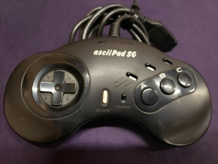 Sega Genesis Controller AsciiPad SG 3 Button + Turbo + Auto Turbo Aciiware 5710