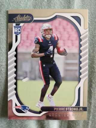 2022 Panini Absolute Rookie Pierre Strong Jr.