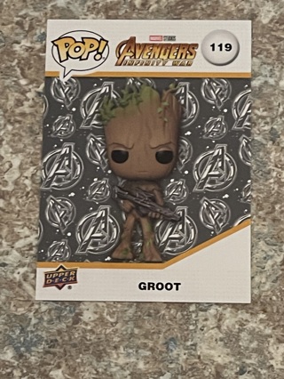 GROOT - 2023 Upper Deck - POP Funko Infinity Saga - Base Card # 119