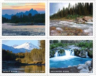 Forever Stamps,  American Rivers, Full Sheet, Great Smiles , Ships Fast. IS Refundable