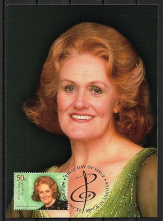 2004 Australia Sc2208 Australian Legends: Dame Joan Sutherland maxi card