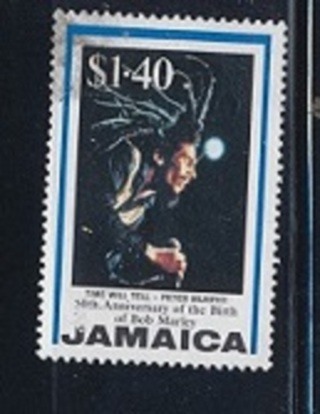 Jamaica:  1995, "Time Will Tell", Bob Marley's 50-th Anniv., Used, Sc # JM-838 - JAM-3101c