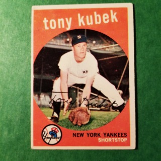 1959 - TOPPS EXMT - NRMT BASEBALL - CARD NO. 505 - TONY KUBEK - YANKEES