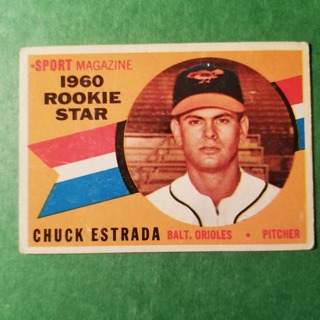 1960 - TOPPS EXMT - NRMT BASEBALL - CARD NO - 126 - CHUCK ESTRADA ROOKIE - ORIOLES