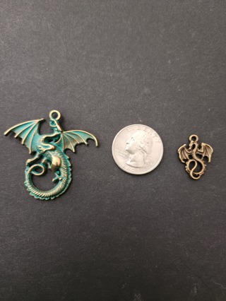 Large Green Dragon Pendant