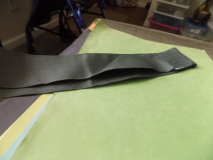 26 inch long and 2 inch wide gray velcro elastic strap