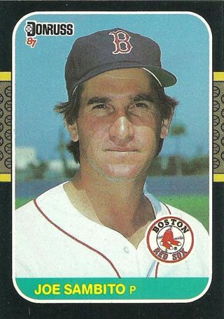 Joe Sambito 1987 Donruss Boston Red Sox