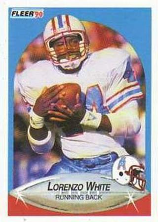 Tradingcard - 1990 Fleer #137 - Lorenzo White - Houston Oilers