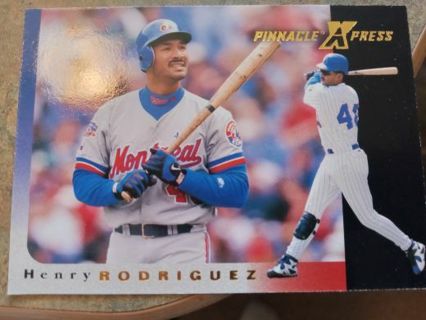 1997 PINNACLE XPRESS HENRY RODRIGUEZ MONTREAL EXPOS BASEBALL CARD# 76