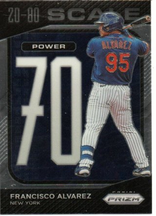 2023 Panini Prizm Francisco Alvarez 20-80 Scale