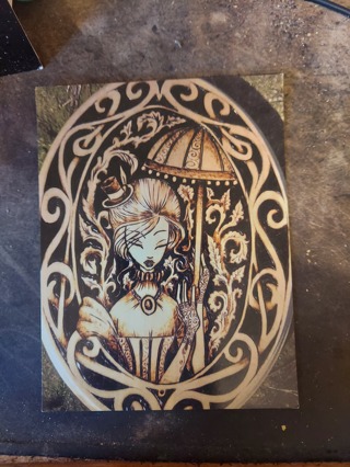 Woodburning Postcard 