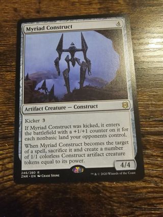 Magic the gathering mtg Myriad Construct rare card Zendikar Rising