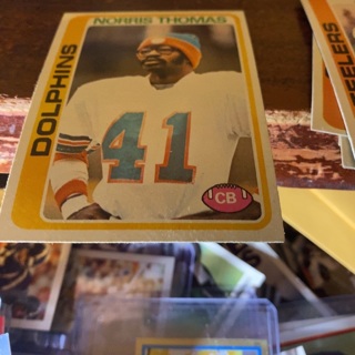 1978 topps Norris Thomas football card 