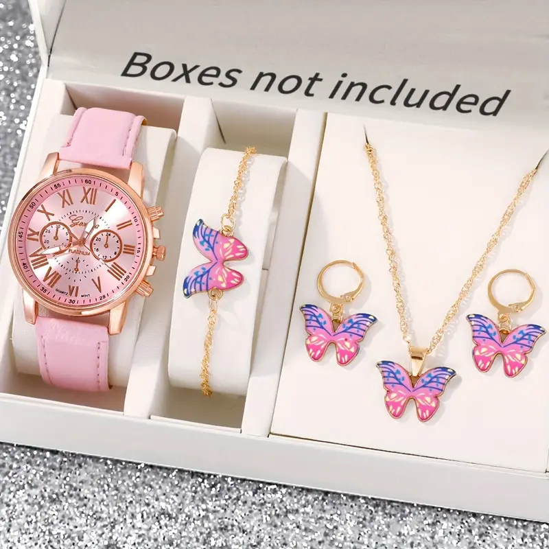 Free: Pink 4-pc Watch Set BN