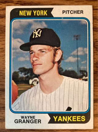 1974 Topps Wayne Granger baseball card 