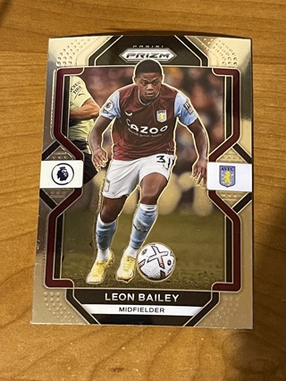 2022-23 Panini Prizm Premier League Soccer - Base Card - LEON BAILEY #276