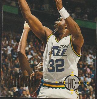 Karl Malone 1993-94 Topps Stadium Club #174 High Court Utah Jazz Basketball Card