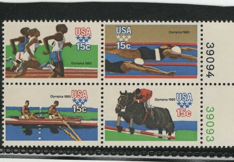 1979, #1791-1794. Summer Olympics