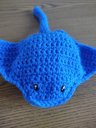 Hand Crocheted Amigurumi Stingray 