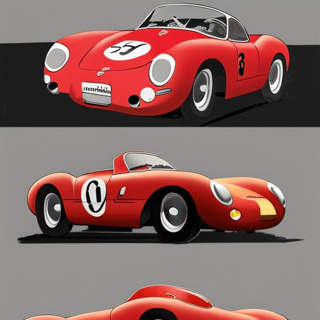 Listia Digital Collectible: 1956  Porsche 550 RS Spyder