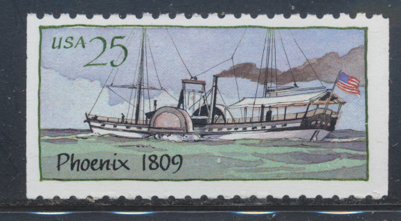 United States:  1986, Steamboat "Phoenix", MNH-OG, Scott # US-2406 - US-5308r