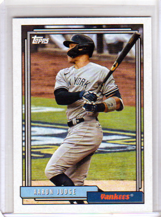 Aaron Judge, 2021 Topps Card #T92-2, New York Yankees, (L4