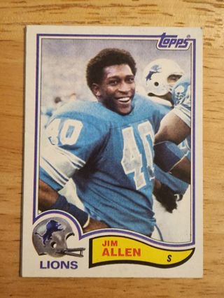 82 Topps Jim Allen #334 (small scuff on back)