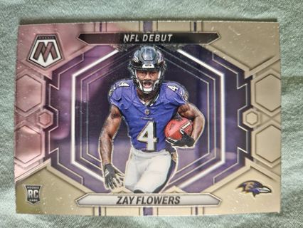 2023 Panini Mosaic NFL Debut Zay Flowers