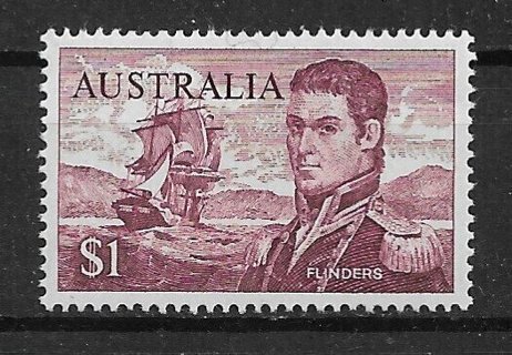 1966 Australia Sc415 $1 Mathew Flinders MNH