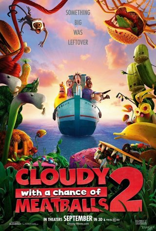 "Cloudy with a Chance of Meatballs 2" HD "Vudu or Movies Anywhere" Digital Code