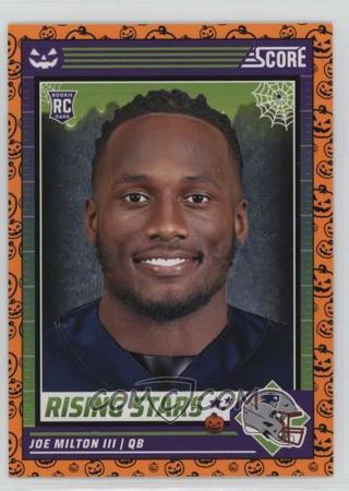 2024 Panini Score-A-Treat - Rising Stars - Orange Pumpkins #28 - Joe Milton III