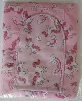 NEW Pink Nylon Drawstring Overnight / Camp / Gym Bag in Unicorn Design