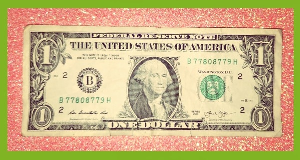 Cool Serial Number Dollar Bill!