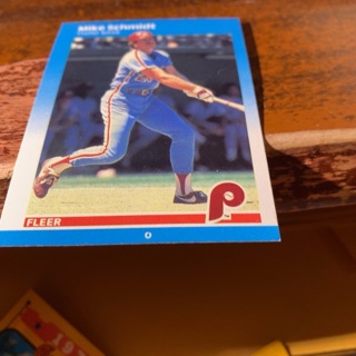 1987 fleer Mike Schmidt baseball card 