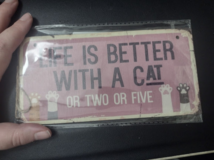 Sign: Life is Better with a Cat(s)