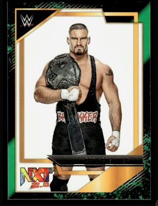 2022 WWE NXT 2.0 - Bron Breaker Rookie Green/Gold Parallel RC #11