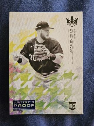 2022 Diamond Kings Artist Proof Blue Rookie Jake Burger