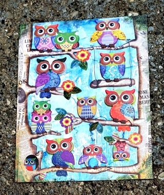 3 D OWL POP UP STICKERS STYLE 1