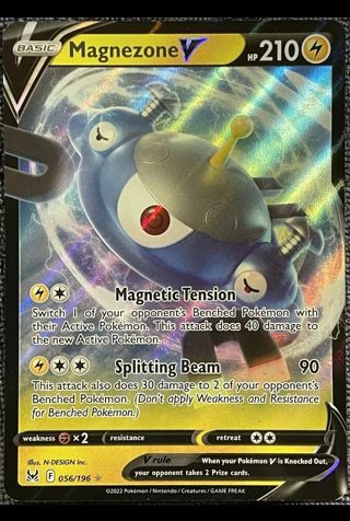 NM Ultra Rare Magnezome V SWSH Pokemon card